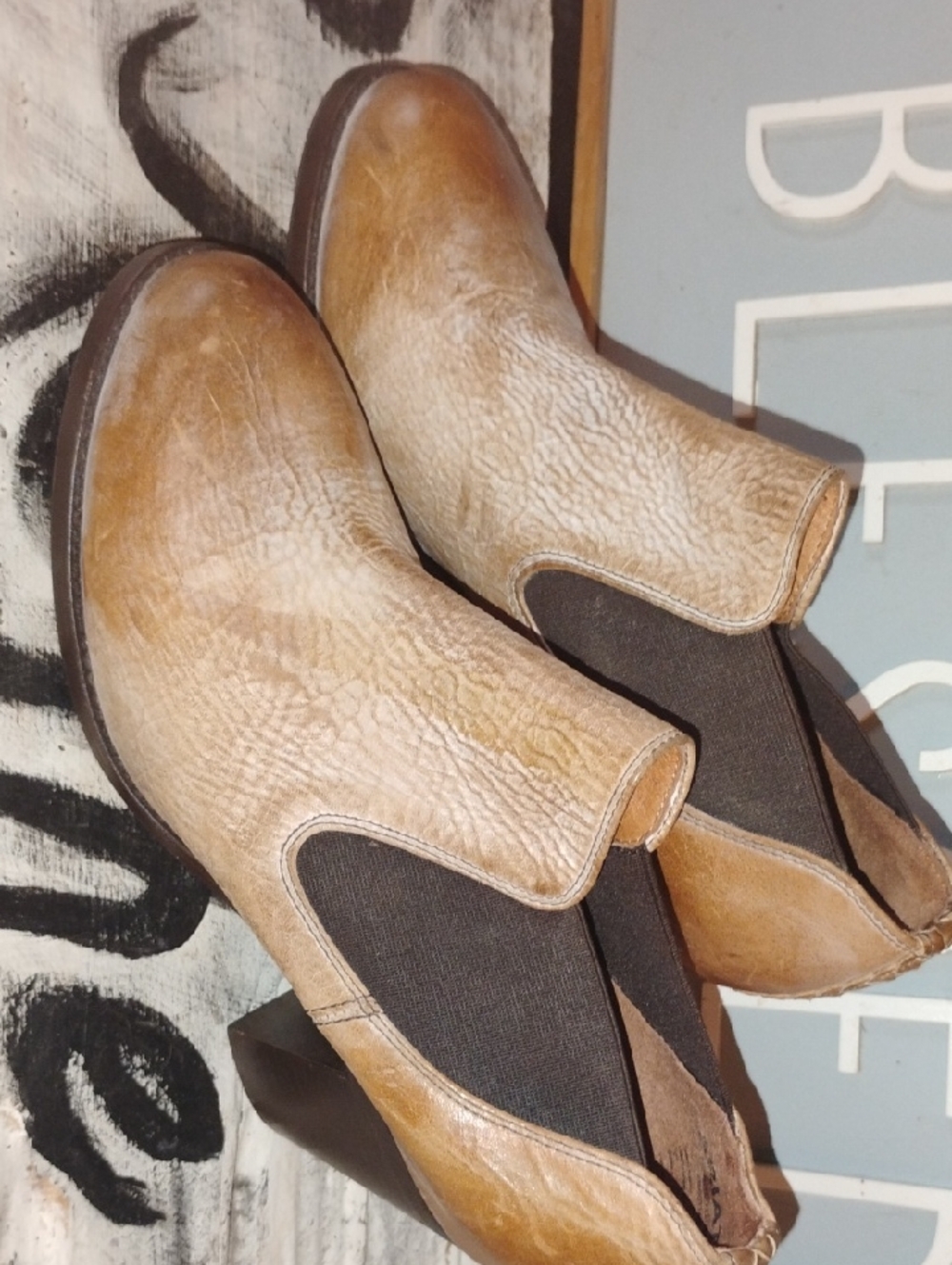 Ariat Woman's Brown Leather Bootie 3.5" Heels Size